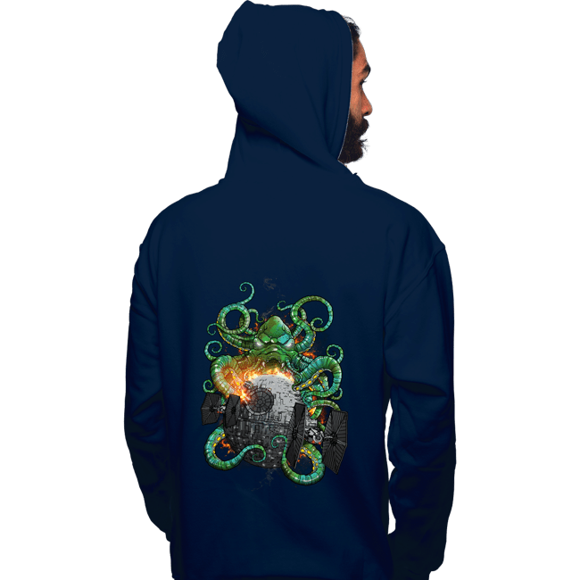 Shirts Pullover Hoodies, Unisex / Small / Navy Cthulhu Strikes Back