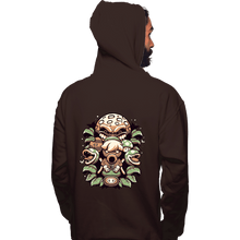 Load image into Gallery viewer, Shirts Pullover Hoodies, Unisex / Small / Dark Chocolate Retro Garden
