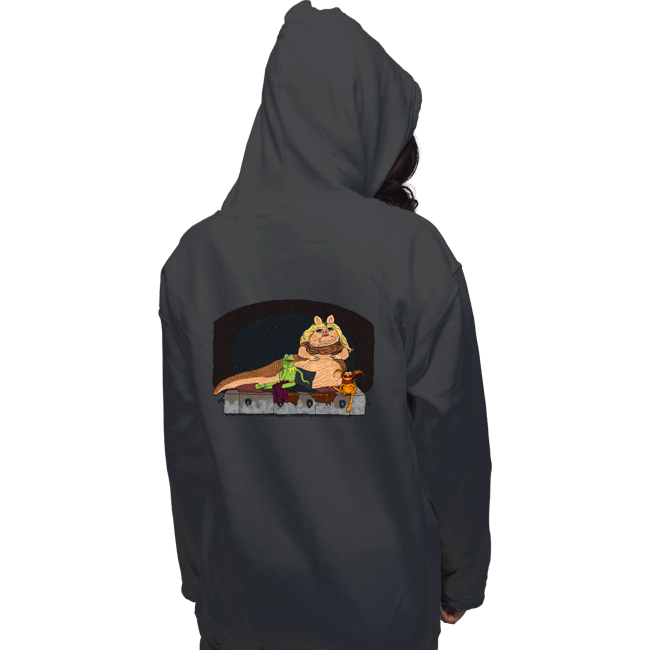 Daily_Deal_Shirts Pullover Hoodies, Unisex / Small / Charcoal Piggy The Hutt