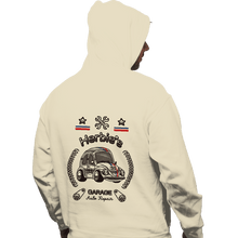 Load image into Gallery viewer, Shirts Pullover Hoodies, Unisex / Small / Sand Herbie&#39;s Garage Auto Repair

