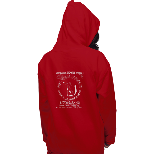 Daily_Deal_Shirts Pullover Hoodies, Unisex / Small / Red Space Coyote Sriracha