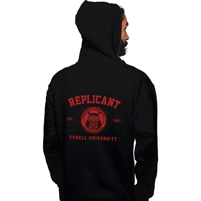 Daily_Deal_Shirts Pullover Hoodies, Unisex / Small / Black Replicant University