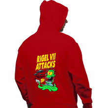 Load image into Gallery viewer, Last_Chance_Shirts Pullover Hoodies, Unisex / Small / Red Rigel 7 Attacks
