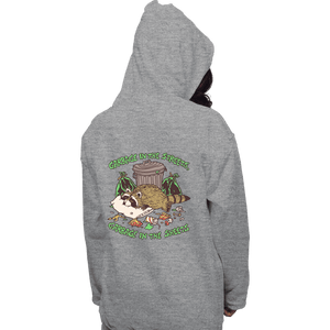 Daily_Deal_Shirts Pullover Hoodies, Unisex / Small / Sports Grey Garbage In The Streets