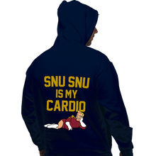 Load image into Gallery viewer, Shirts Pullover Hoodies, Unisex / Small / Navy Snu Snu Is My Cardio
