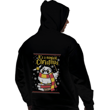Load image into Gallery viewer, Shirts Pullover Hoodies, Unisex / Small / Black Owl Magic Christmas
