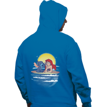 Load image into Gallery viewer, Shirts Zippered Hoodies, Unisex / Small / Royal Blue Aloha Mermaid
