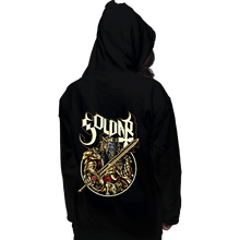 Load image into Gallery viewer, Shirts Pullover Hoodies, Unisex / Small / Black Alien In Gold
