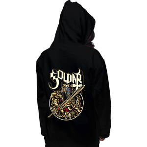 Shirts Pullover Hoodies, Unisex / Small / Black Alien In Gold