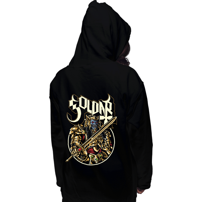 Shirts Pullover Hoodies, Unisex / Small / Black Alien In Gold