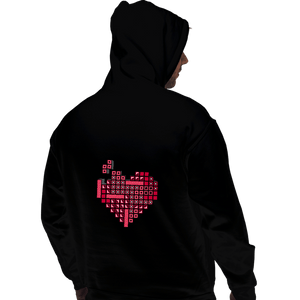 Daily_Deal_Shirts Pullover Hoodies, Unisex / Small / Black Retro Love