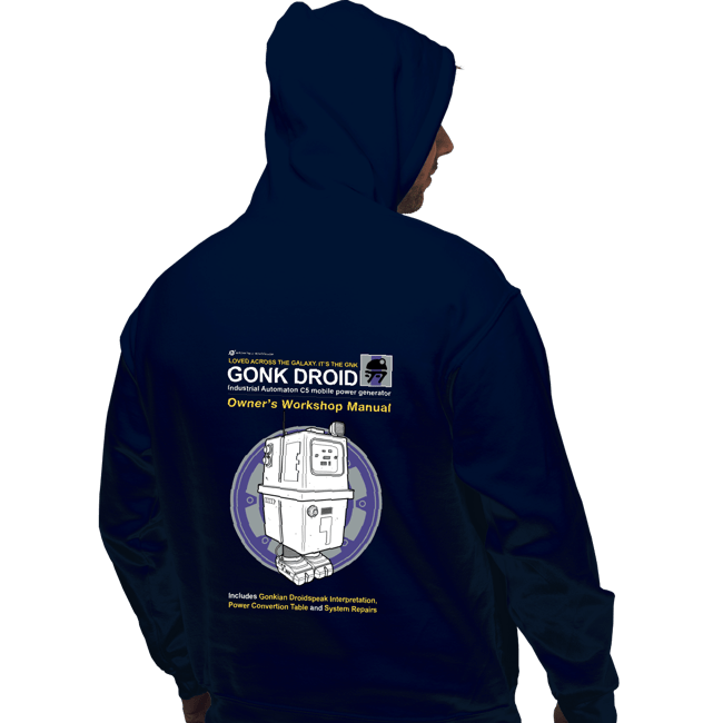 Daily_Deal_Shirts Pullover Hoodies, Unisex / Small / Navy Gonk Manual