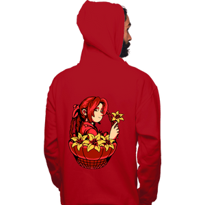 Shirts Pullover Hoodies, Unisex / Small / Red Flower Girl