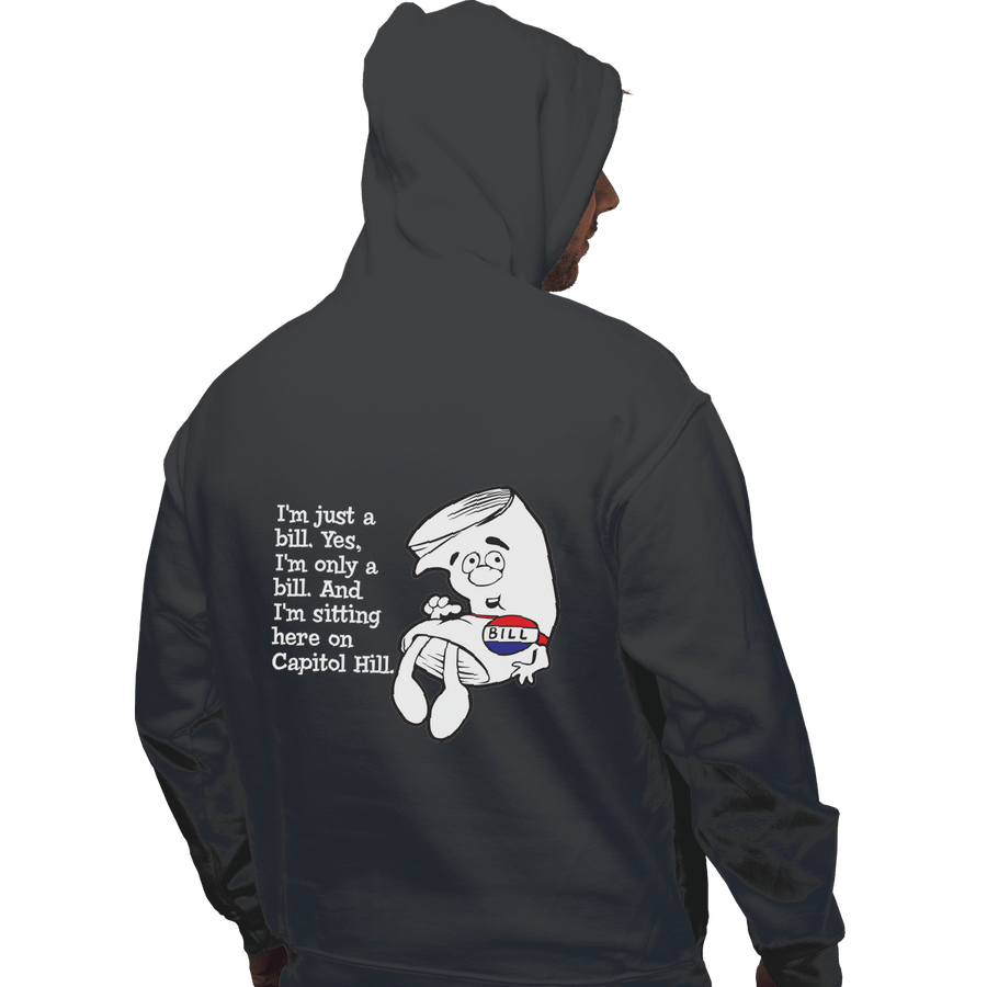 Shirts Pullover Hoodies, Unisex / Small / Charcoal I'm Just A Bill
