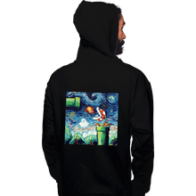 Load image into Gallery viewer, Shirts Pullover Hoodies, Unisex / Small / Black Van Gogh Never Leveled Up
