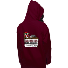 Load image into Gallery viewer, Shirts Pullover Hoodies, Unisex / Small / Maroon Gremlins Is A Christmas Movie
