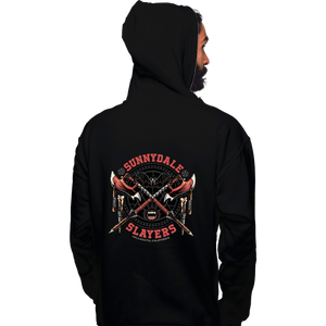 Daily_Deal_Shirts Pullover Hoodies, Unisex / Small / Black Sunnydale Crest