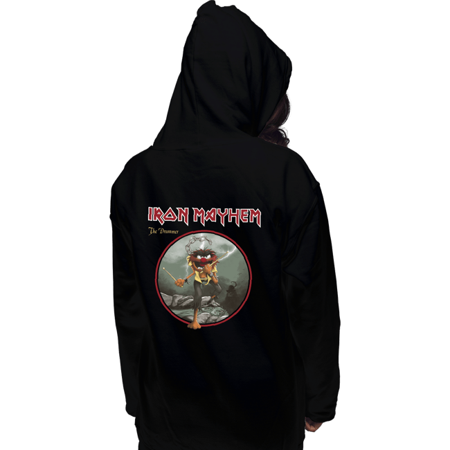 Daily_Deal_Shirts Pullover Hoodies, Unisex / Small / Black Iron Mayhem