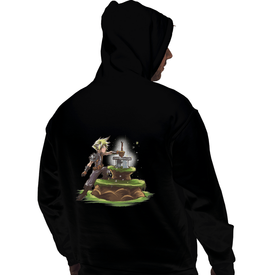 Shirts Pullover Hoodies, Unisex / Small / Black The Buster Sword in the Stone