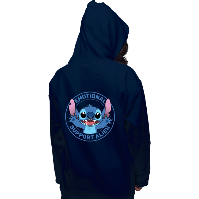 Secret_Shirts Pullover Hoodies, Unisex / Small / Navy Emotional Support Alien