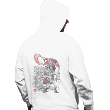Load image into Gallery viewer, Shirts Pullover Hoodies, Unisex / Small / White Between Worlds Sumi-e
