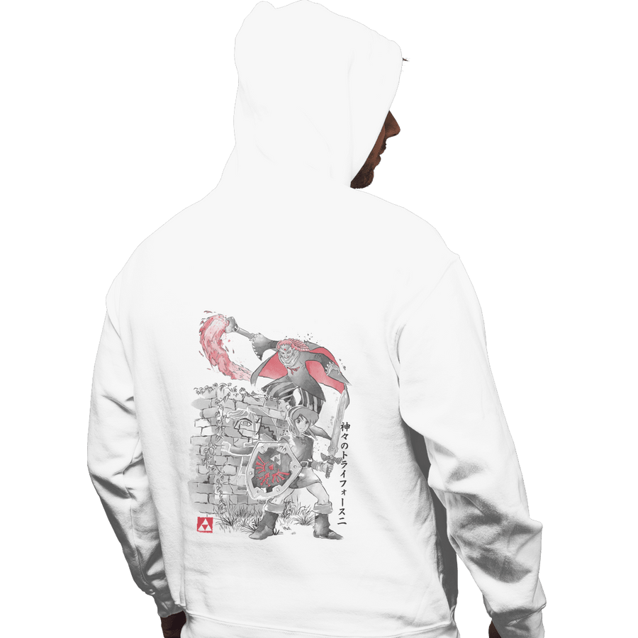 Shirts Pullover Hoodies, Unisex / Small / White Between Worlds Sumi-e