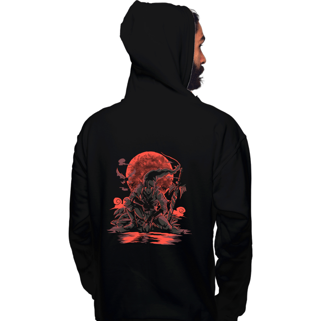 Daily_Deal_Shirts Pullover Hoodies, Unisex / Small / Black Blood Moon Rises
