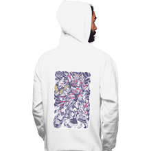 Load image into Gallery viewer, Shirts Pullover Hoodies, Unisex / Small / White Unicorn Gundam
