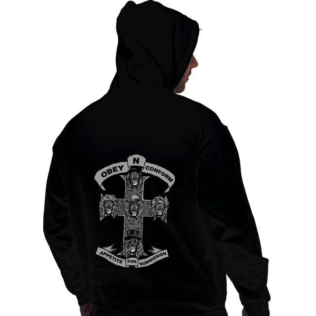 Shirts Pullover Hoodies, Unisex / Small / Black Obey N Conform