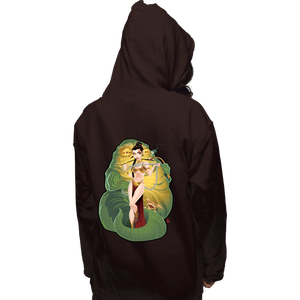 Daily_Deal_Shirts Pullover Hoodies, Unisex / Small / Dark Chocolate Leia And Jabba