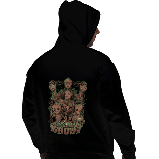 Daily_Deal_Shirts Pullover Hoodies, Unisex / Small / Black We Are Groots
