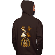 Load image into Gallery viewer, Secret_Shirts Pullover Hoodies, Unisex / Small / Dark Chocolate Owl Bear Fusion
