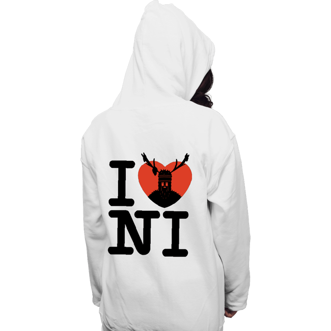 Shirts Pullover Hoodies, Unisex / Small / White I Love Ni