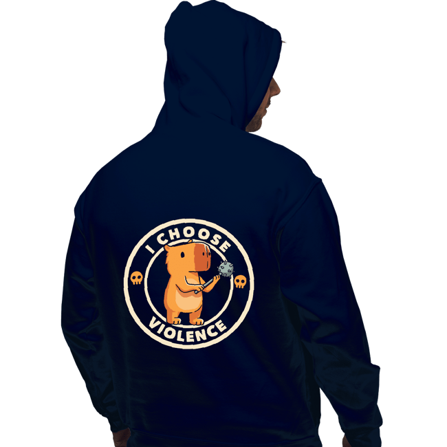 Last_Chance_Shirts Pullover Hoodies, Unisex / Small / Navy Violence Capybara