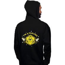 Load image into Gallery viewer, Shirts Pullover Hoodies, Unisex / Small / Black I&#39;m A Failure Yellow
