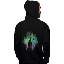Load image into Gallery viewer, Shirts Pullover Hoodies, Unisex / Small / Black Maleficent Art
