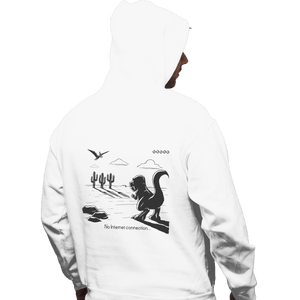Shirts Zippered Hoodies, Unisex / Small / White T-Rex Run