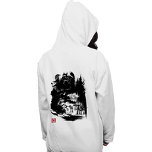 Load image into Gallery viewer, Daily_Deal_Shirts Pullover Hoodies, Unisex / Small / White Dark Lord In The Snow Planet Sumi-e

