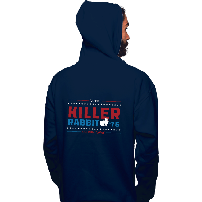 Shirts Pullover Hoodies, Unisex / Small / Navy Vote Killer Rabbit