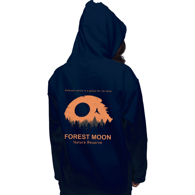 Secret_Shirts Pullover Hoodies, Unisex / Small / Navy Forest Moon Nature Reserve