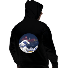 Load image into Gallery viewer, Daily_Deal_Shirts Pullover Hoodies, Unisex / Small / Black Surfing The Great Wave
