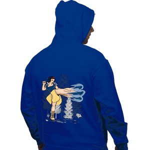 Secret_Shirts Pullover Hoodies, Unisex / Small / Royal Blue Chun White Kick