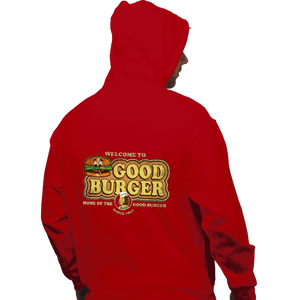 Daily_Deal_Shirts Pullover Hoodies, Unisex / Small / Red Welcome To Good Burger