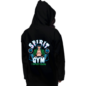 Daily_Deal_Shirts Pullover Hoodies, Unisex / Small / Black Spirit Gym