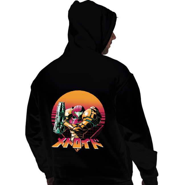 Secret_Shirts Pullover Hoodies, Unisex / Small / Black Retro Space Hunter