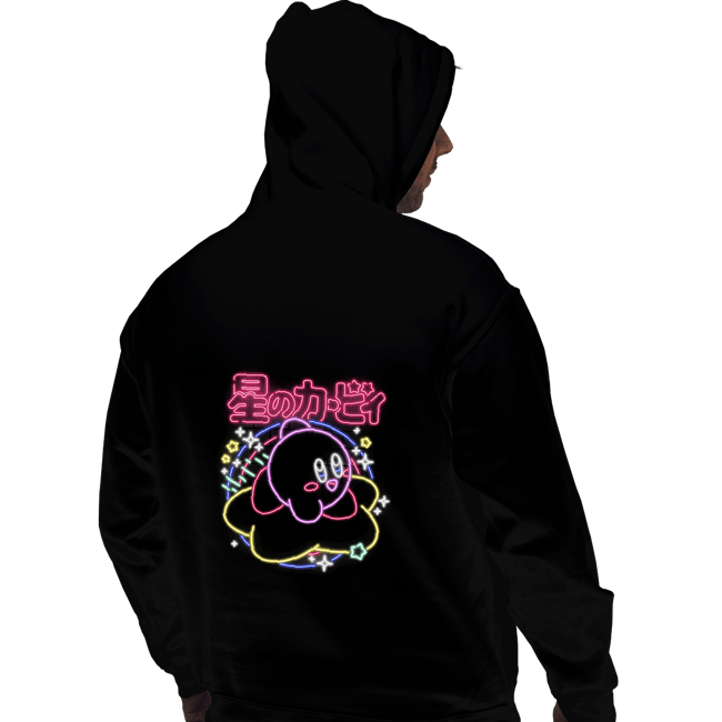 Daily_Deal_Shirts Pullover Hoodies, Unisex / Small / Black Neon Kirby