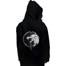 Load image into Gallery viewer, Shirts Zippered Hoodies, Unisex / Small / Black Wh1t3 W0lf
