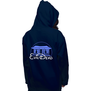Daily_Deal_Shirts Pullover Hoodies, Unisex / Small / Navy Evil Cabin