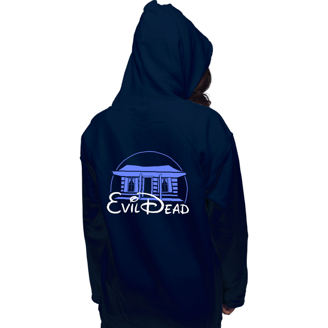 Daily_Deal_Shirts Pullover Hoodies, Unisex / Small / Navy Evil Cabin