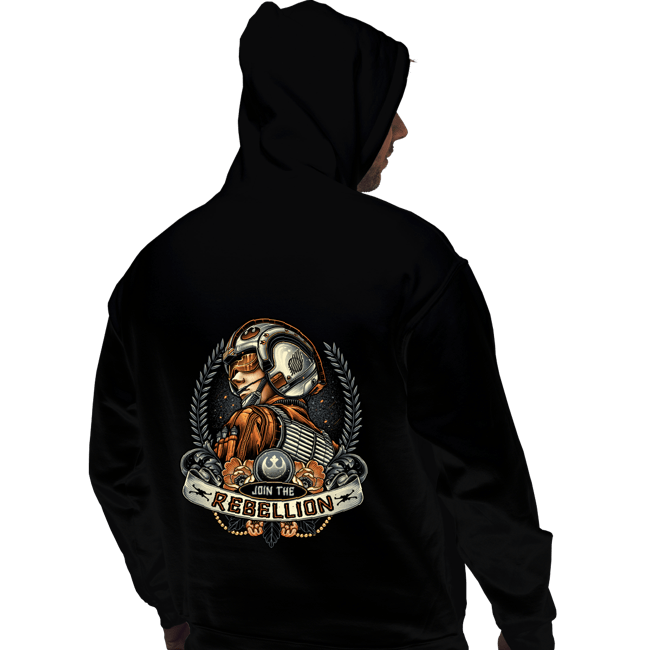 Daily_Deal_Shirts Pullover Hoodies, Unisex / Small / Black Skywalker Banner